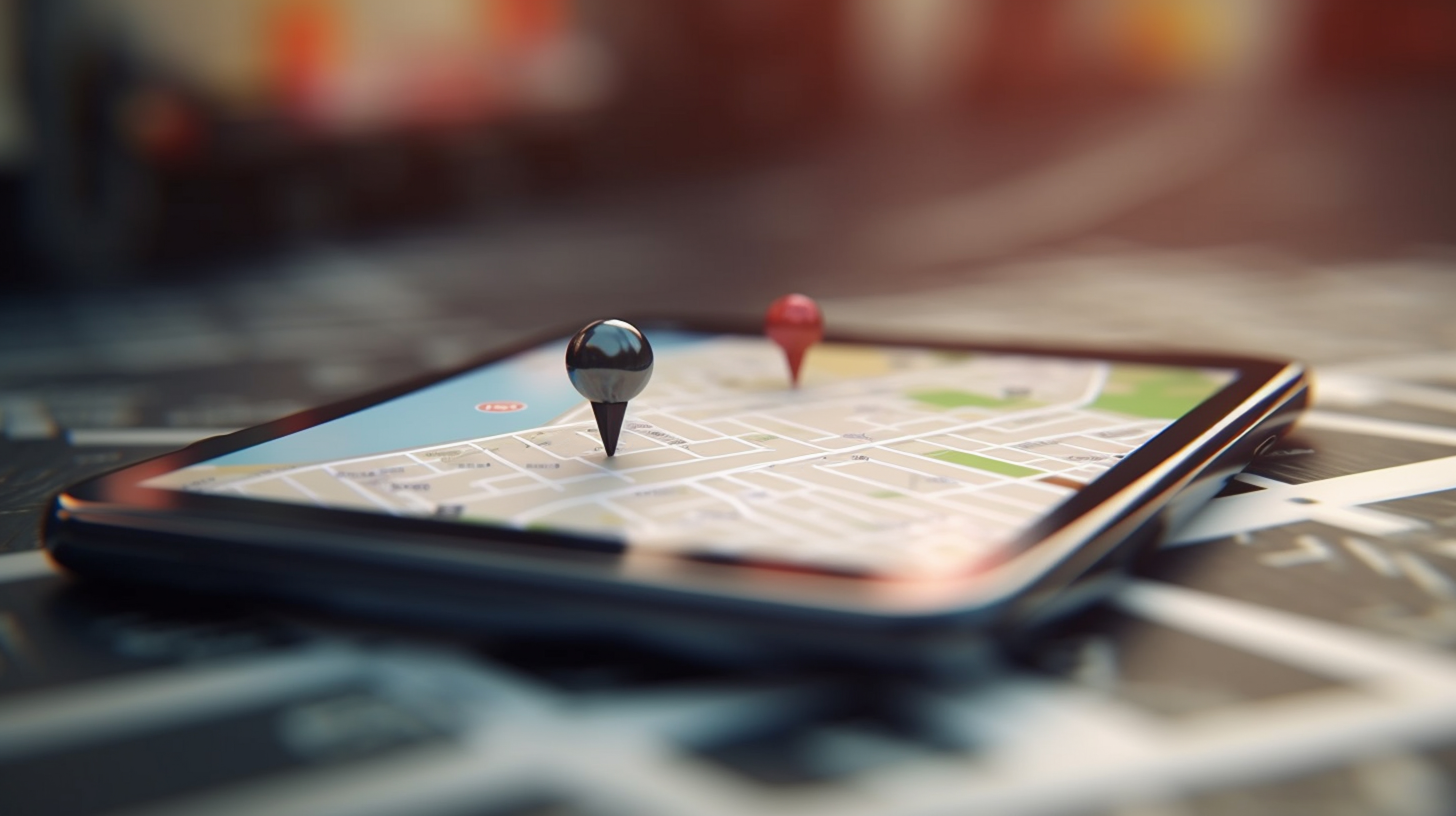 AMEP Planning Phase - Mobile device displaying route optimization map interface with location pins for efficient field sales territory planning and market execution strategy